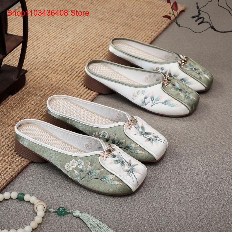 New Ethnic Fashion - Nuevas Pantuflas Bordadas para el Hogar,