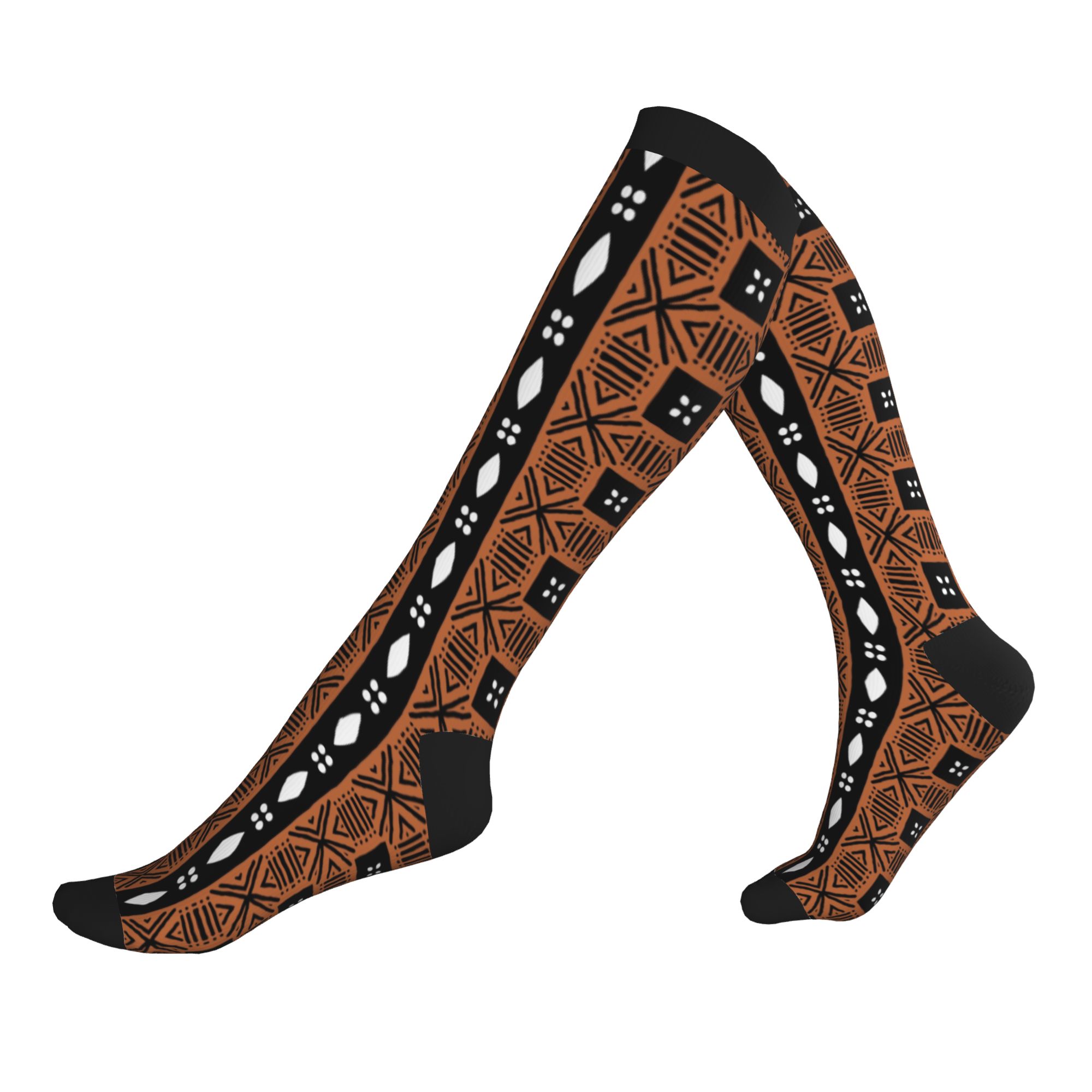 Ethnic Fashion Dress - Calcetines de compresión deportivos con motivos