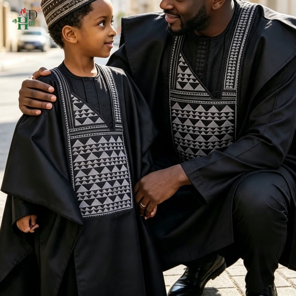 Boubou Men Africa - Conjuntos de Padre e Hijo, Vestidos