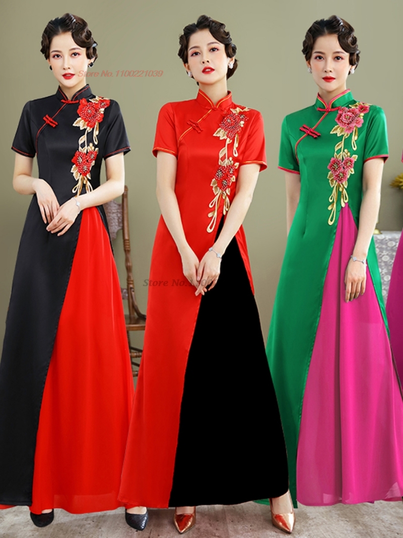 Ao Dai Vietnam Dress - 2026 vestido tradicional vietnam aodai chino