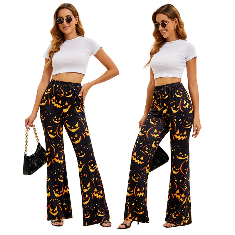 New Ethnic Fashion - Nuevos Pantalones de Halloween para Mujer