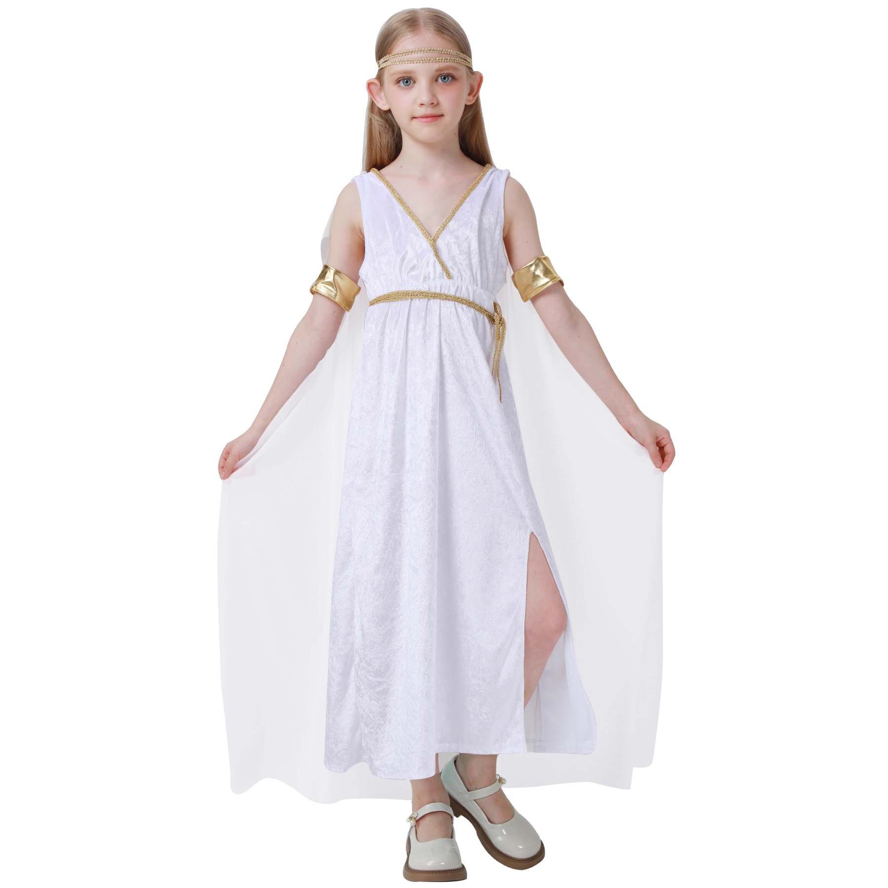 Ethnic Fashion Dress - Vestido de Disfraz Nacional Blanco con