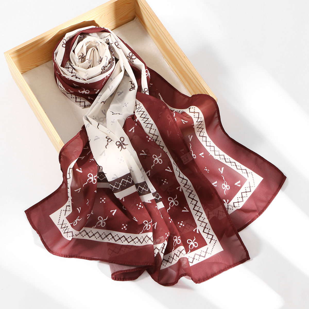 New Ethnic Fashion - Nuevo Pañuelo Largo de Chifón con