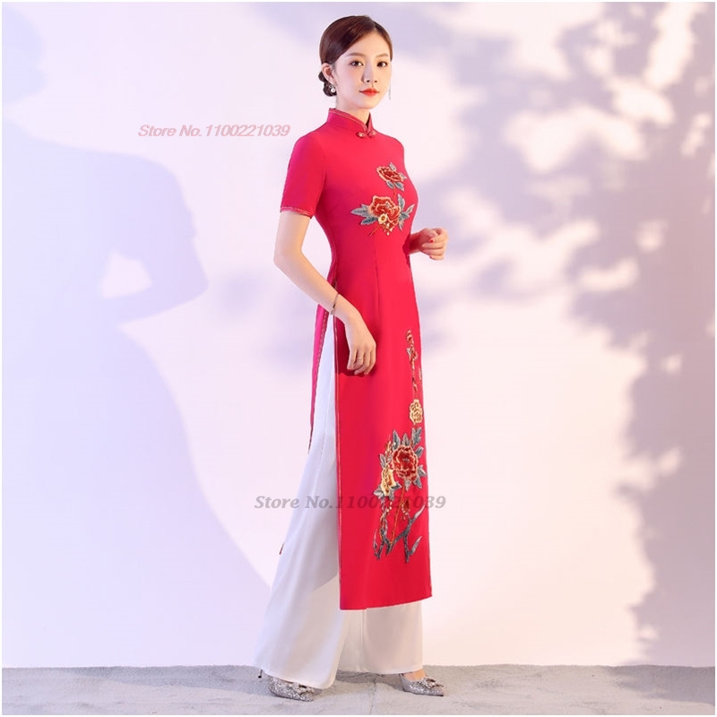 Conjunto Tradicional Vietnamit - Ao Dai Vietnam Dress reseña y precio
