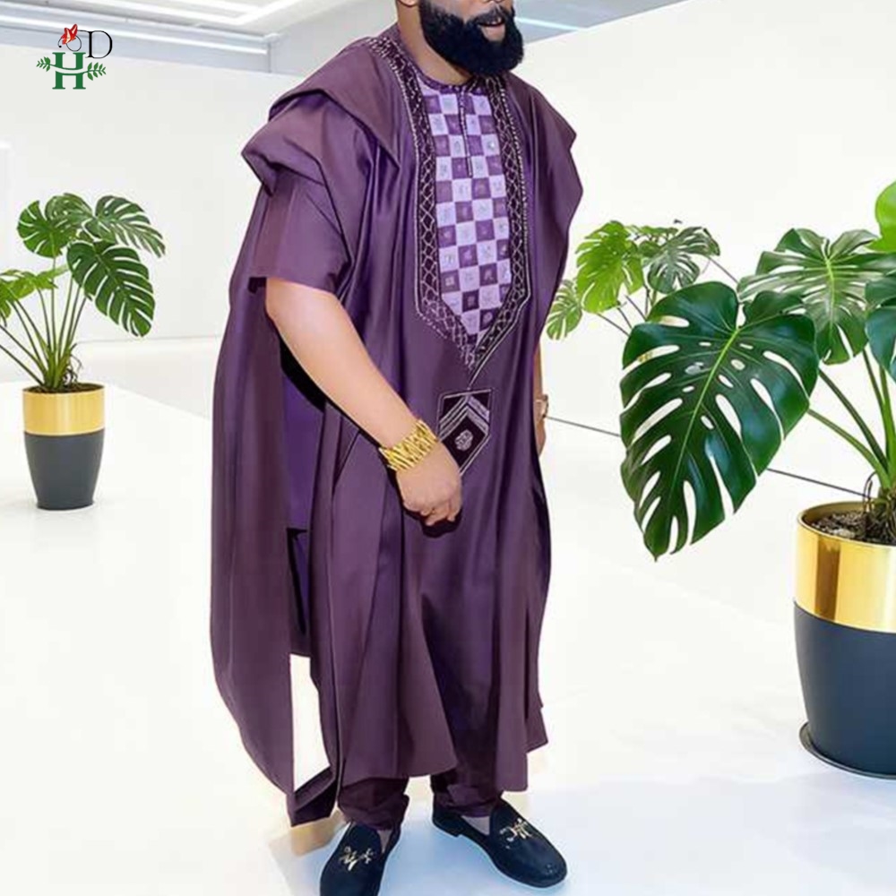 H & D-traje africano tradicion - Boubou Men Africa reseña y precio