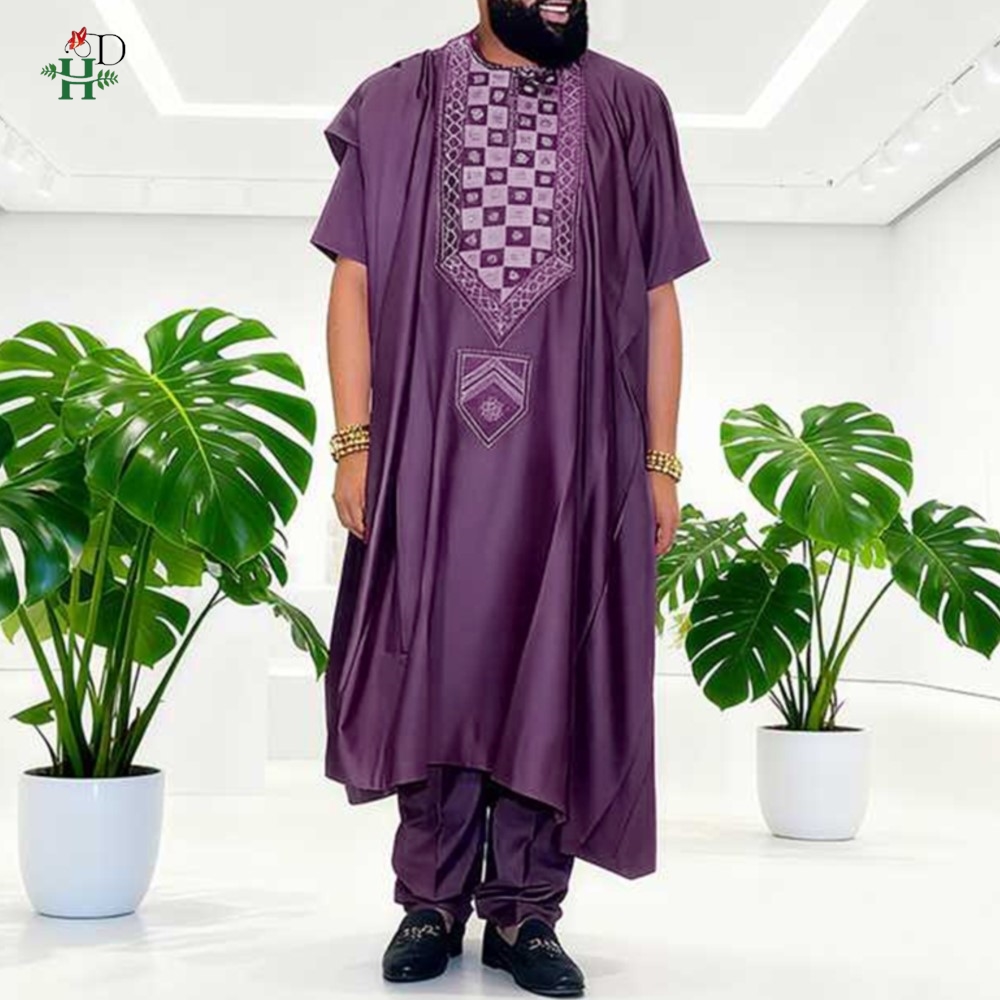 H & D-traje africano tradicion - Boubou Men Africa reseña y precio