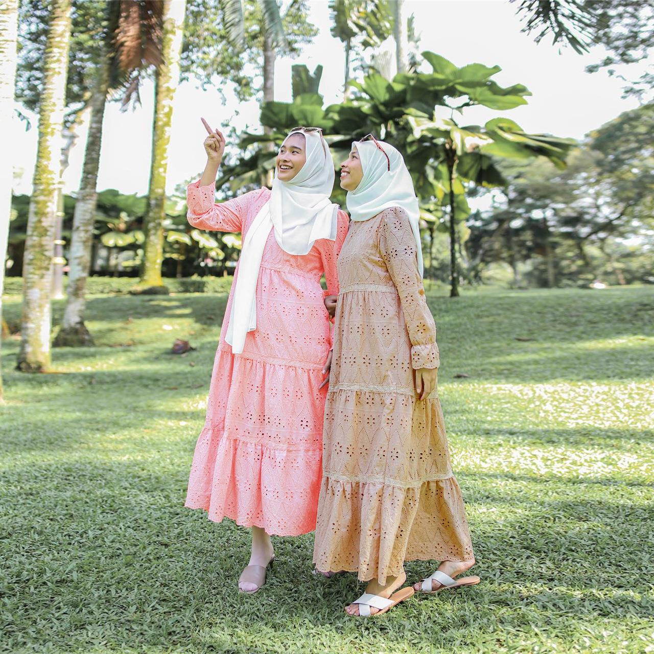 Vestido de encaje hueco indone - Ethnic Fashion Dress reseña y precio