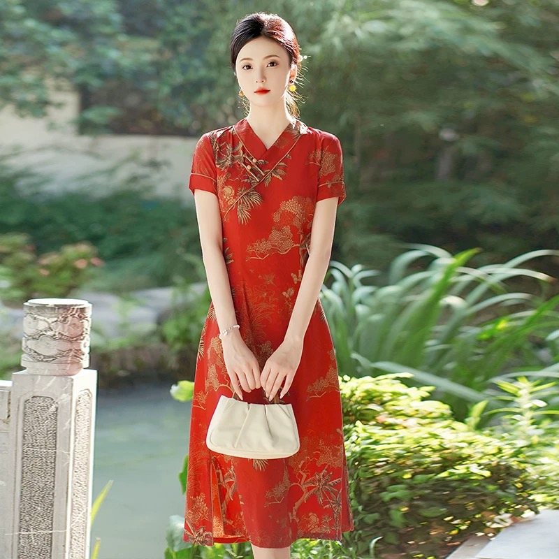 Vietnam Aodai Cheongsam Vintag - Ao Dai Vietnam Dress reseña y precio