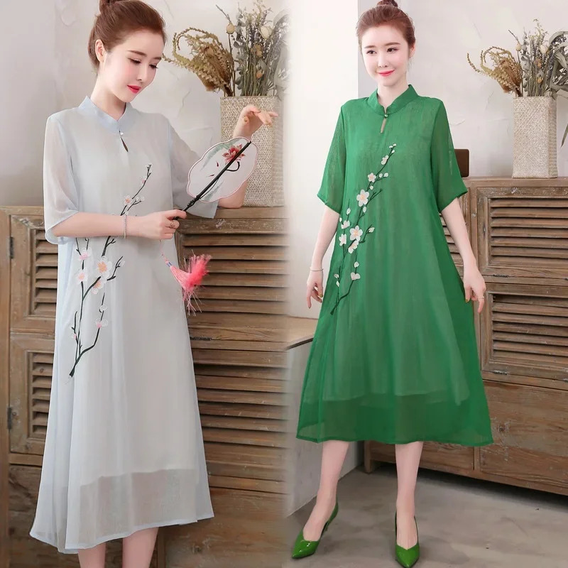 Blanco chino Qipao Cheongsam t - Ao Dai Vietnam Dress reseña y precio