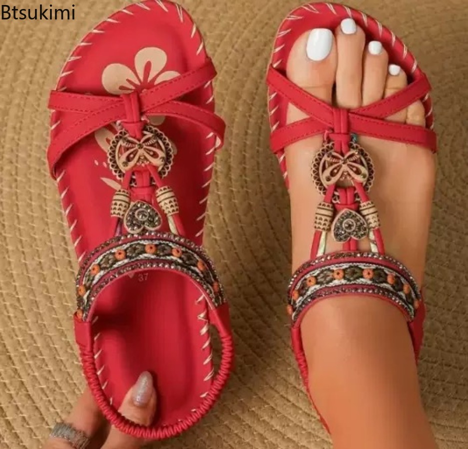 Sandalias Bohemias para Mujer, - Ethnic Fashion Dress reseña y precio