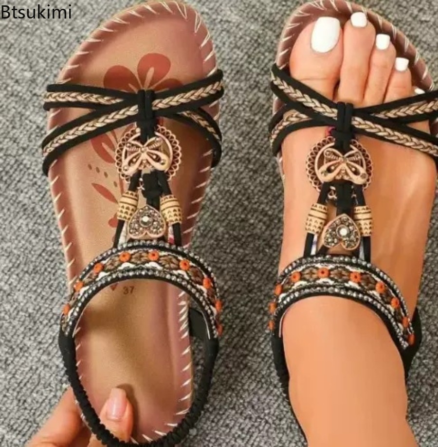 Sandalias Bohemias para Mujer, - Ethnic Fashion Dress reseña y precio