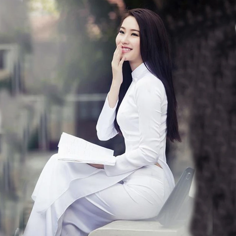 Vestido Ao Dai Vietnam para mu - Ao Dai Vietnam Dress reseña y precio