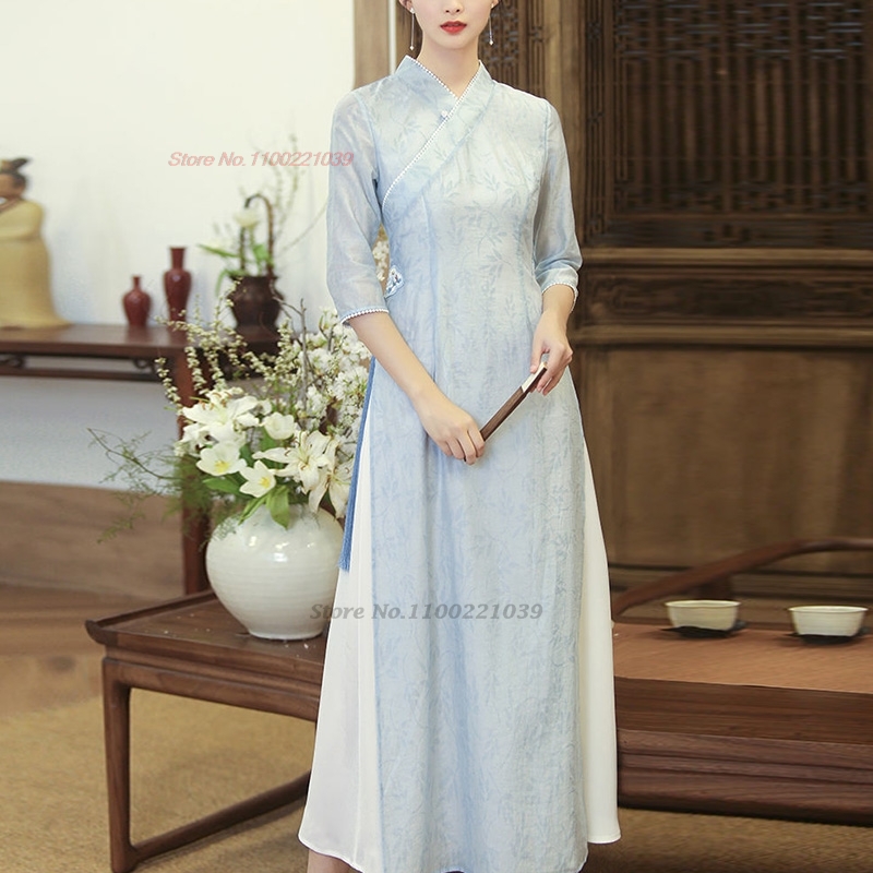Vestido tradicional vietnamita - Ao Dai Vietnam Dress reseña y precio
