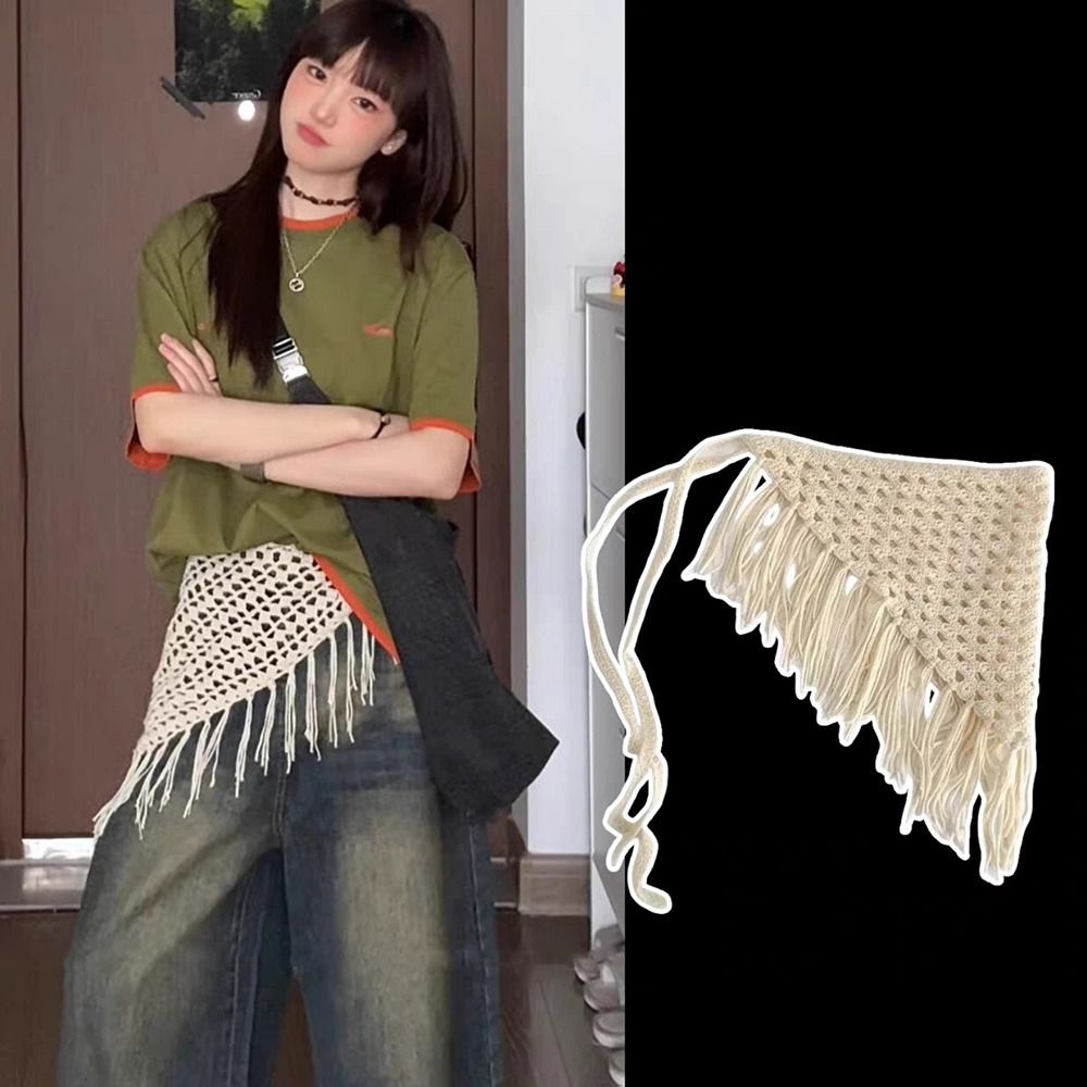 Cinturón de moda con flecos y  - Y2K Ethnic Fashion reseña y precio
